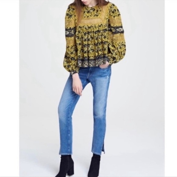 Frame Le Boy Zip Hem Crop Jeans in Picadilly 30 - Picture 4 of 12